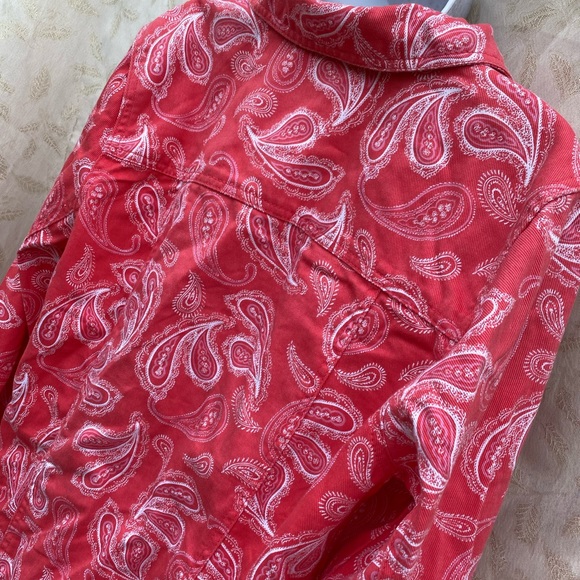 Jessica London size 14W jean jacket filigree pattern - Picture 5 of 12